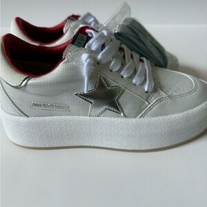 Vintage Havana White and Silver Star Sneakers